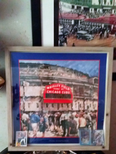 Customer custom framed Chicago Cubs Wrigley Field poster 11