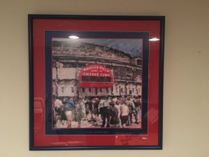 Customer custom framed Chicago Cubs Wrigley Field poster 7