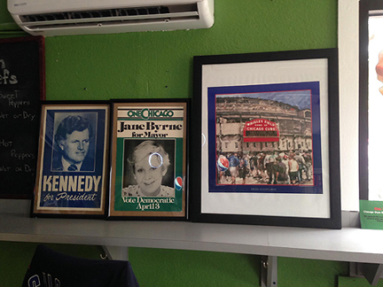 Customer custom framed Chicago Cubs Wrigley Field poster 2
