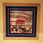 Customer custom framed Chicago Cubs Wrigley Field poster wood frame