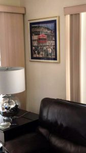 Customer custom framed Chicago Cubs Wrigley Field poster 9